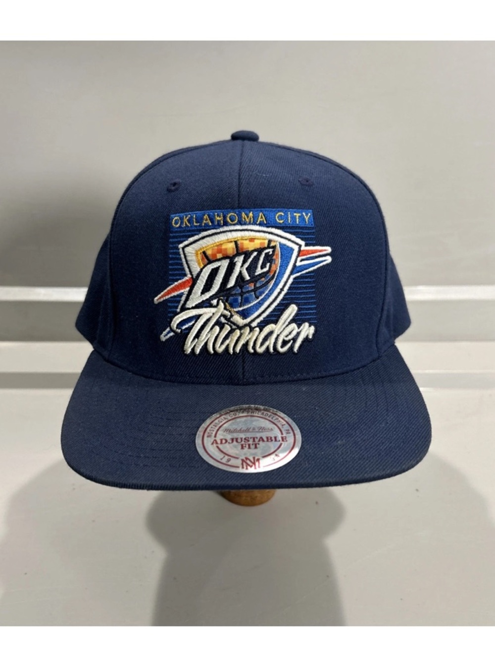 Oklahoma City Thunder OKC Mitchell & Ness NBA Snapback Hat Cap Navy Blue OSFM